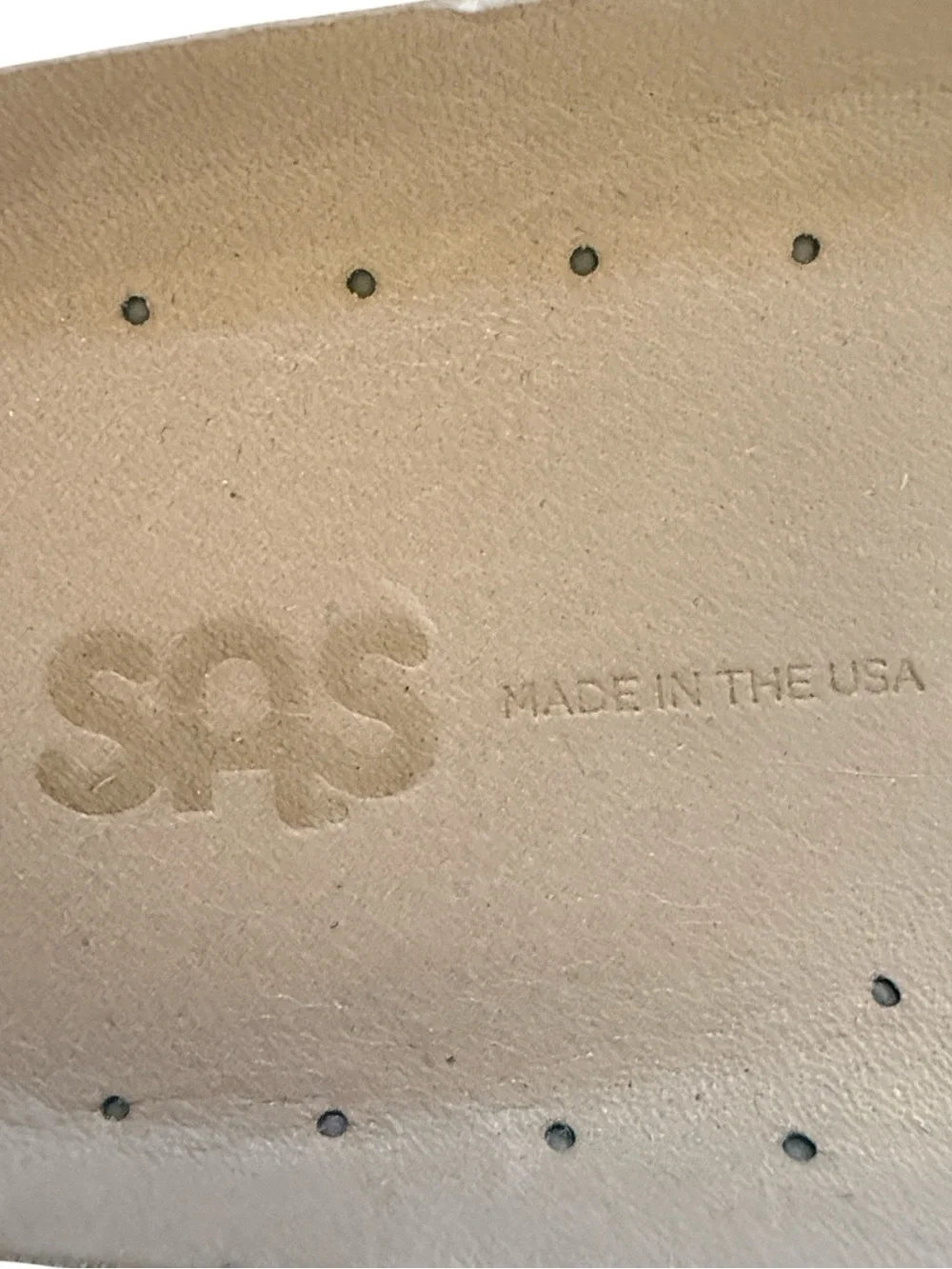 SAS Bout Time Leather Comfort Shoes USA Tan Lace Up Moc Toe Oxford Mens 9 Narrow